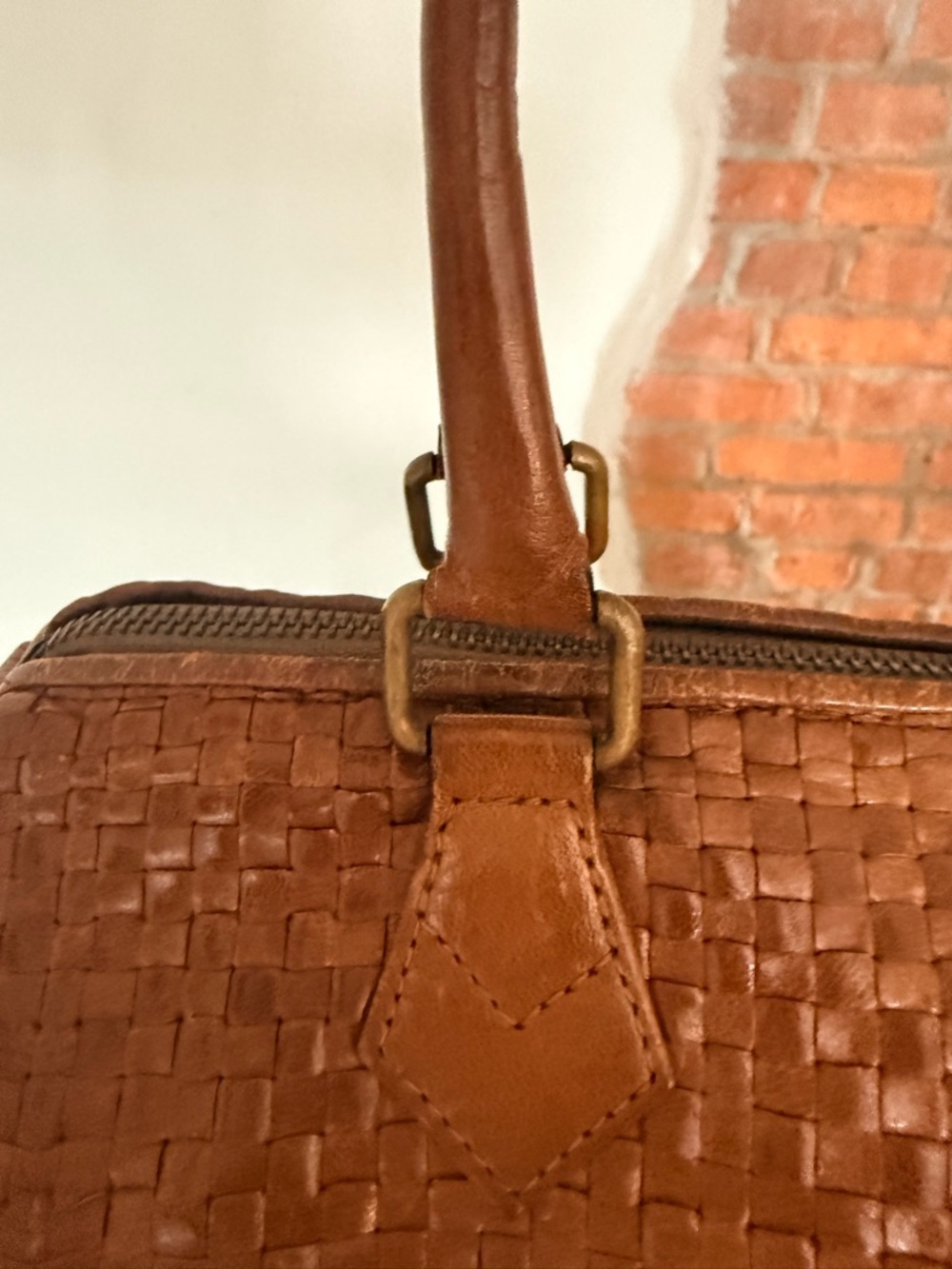 ⭐️⭐️ Rare Fendi Boston Bag - S.A.S. Roma hand-woven "intrecciato" leather design - Picture 4 of 12